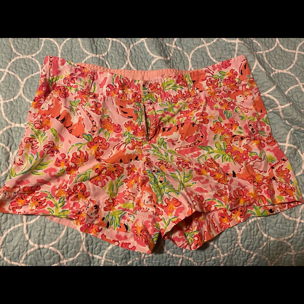 Lilly Pulitzer tiger shorts. Like new. Size 12